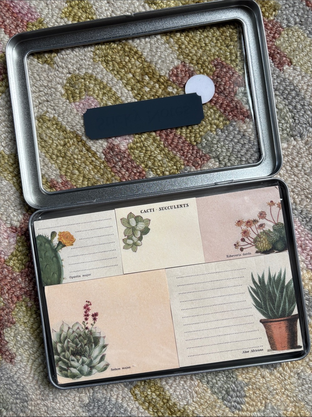 Cavallini &Co. Sticky Notes Succulents NWT 300 count 5 separate sticky note pads - Picture 12 of 16